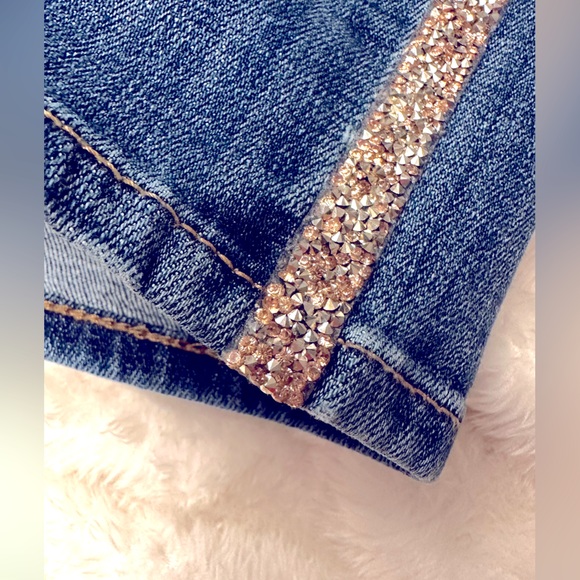 Sparkle side stripe Chicos ankle jeans size 0.5 (size women’s 6) - Picture 6 of 14